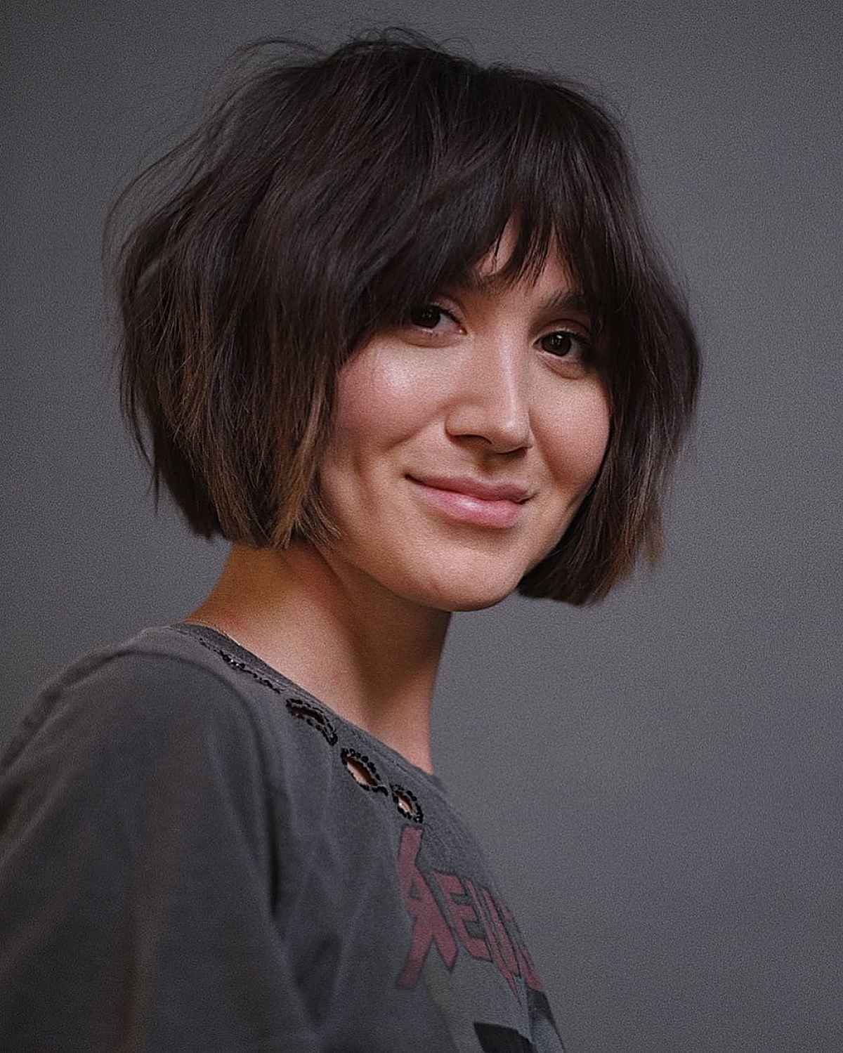 very short choppy bob hairstyle