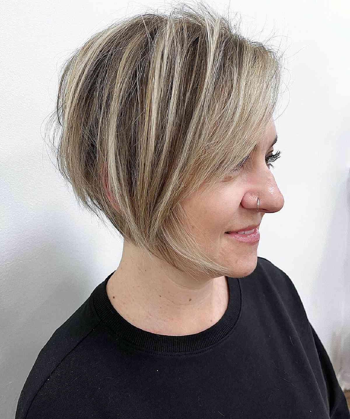 Asymmetrical A-Line Bob