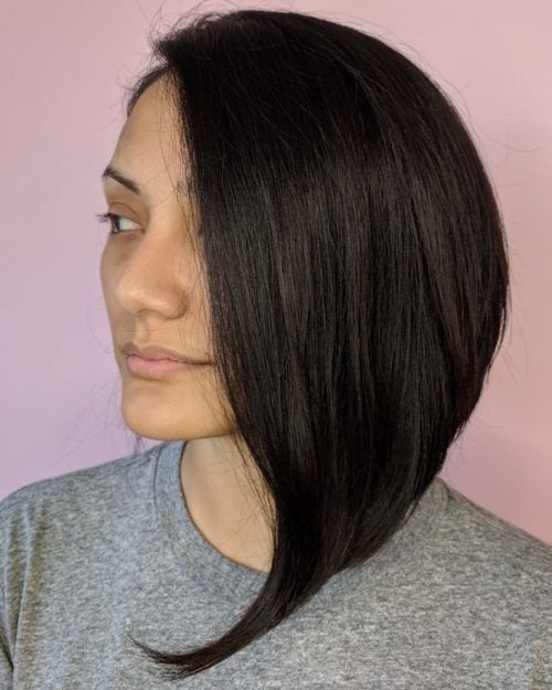 Modern Long Asymmetrical Bob