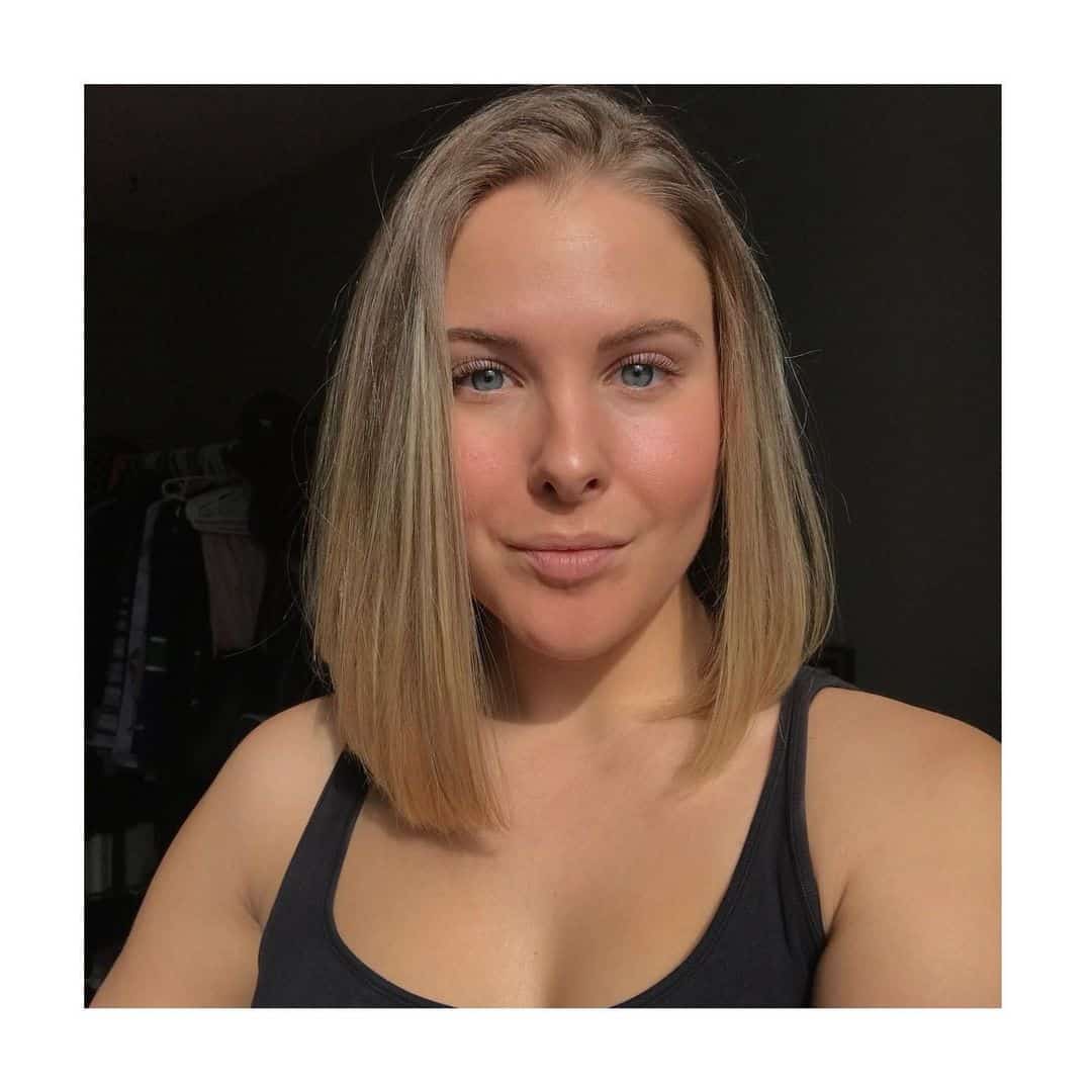 Blonde Asymmetrical Lob