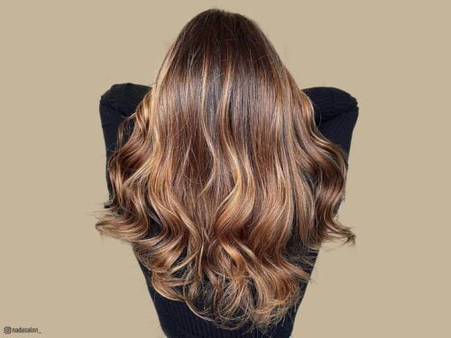 Balayage brown hair colors