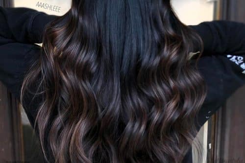 Best balayage black hair