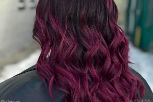 Best black cherry hair colors