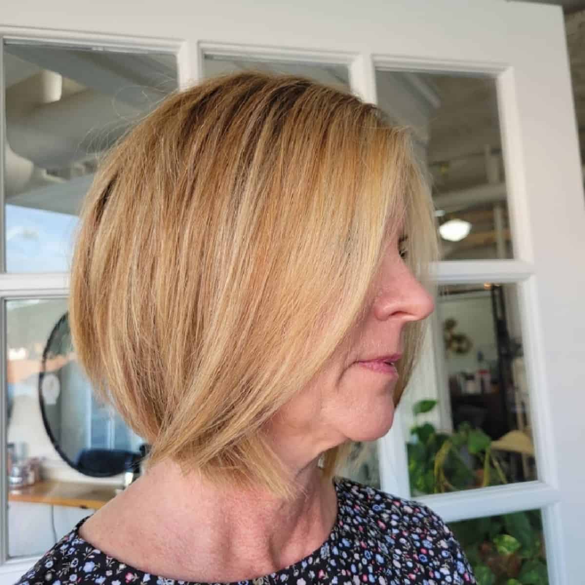 Blonde Bob for Women Over 60