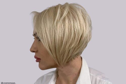 chin length layered bob