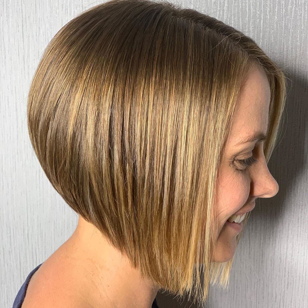 choppy inverted bob for straight hair