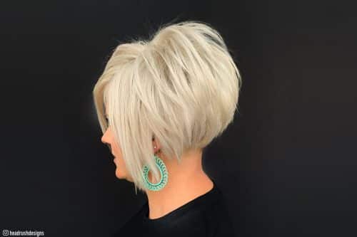 Choppy inverted bob haircuts