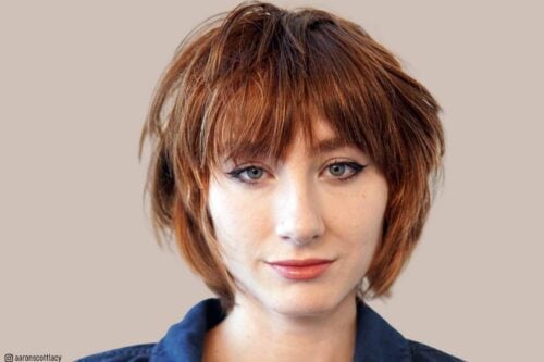 Choppy short bobs for fine hair