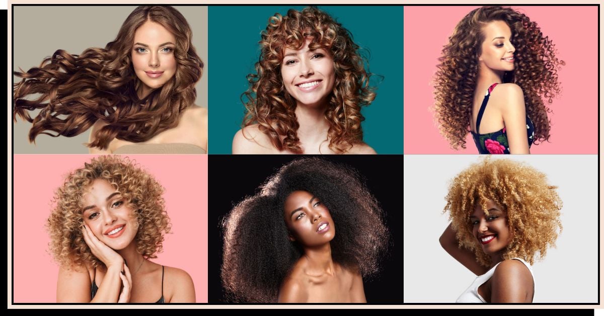 Different types of curly hair