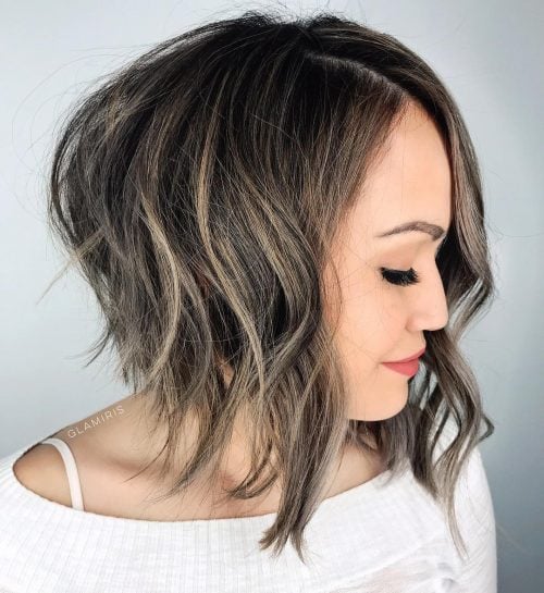 Edgy Stacked Long Bob (Lob)