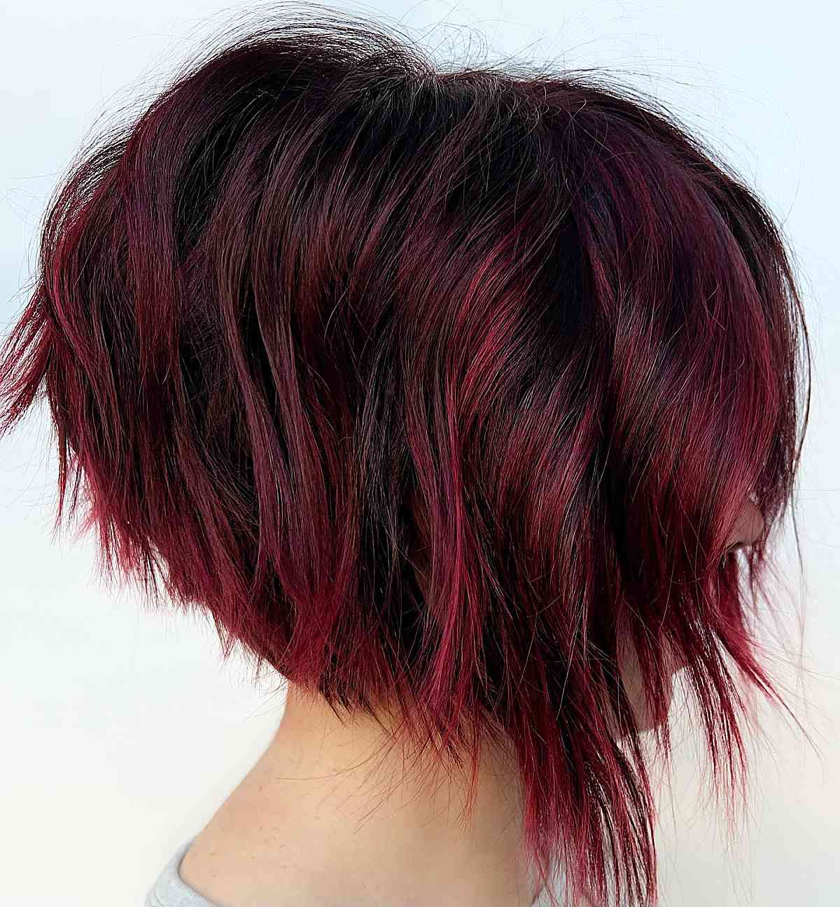 edgy texture a-line bob