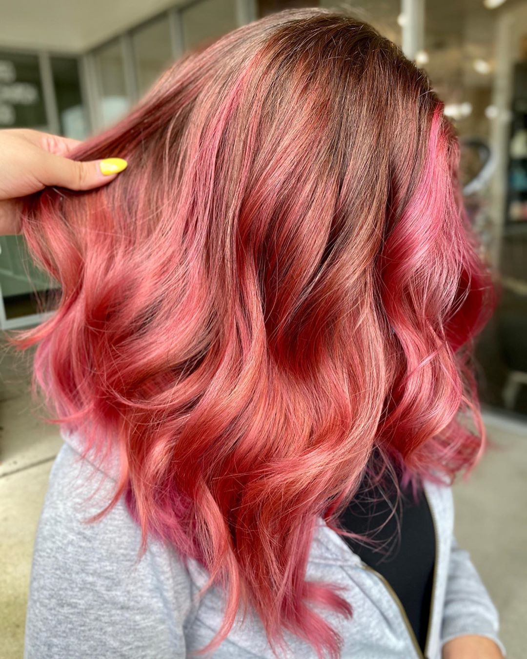 Flamingo Pink Hair Color