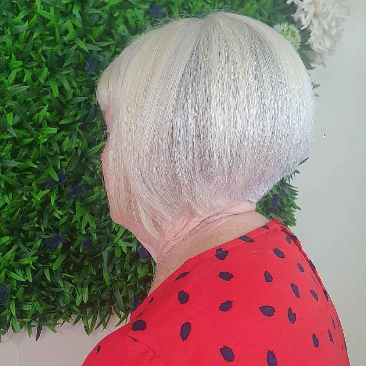 Graduated Bob Cut for 70-year-old women