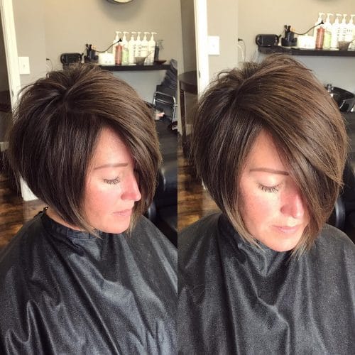 Short A-Line Haircut With Undercut