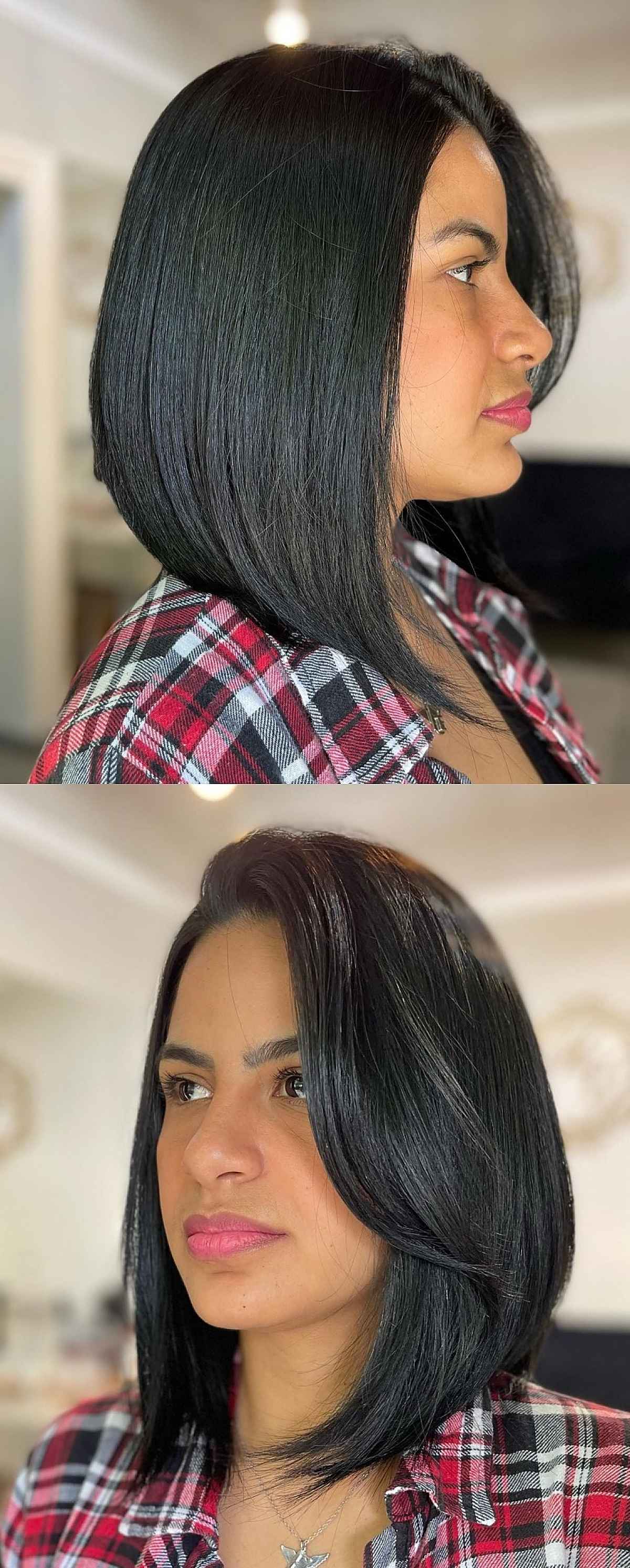 Inverted Lob with a Long Side Fringe