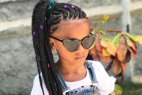 Kids box braids