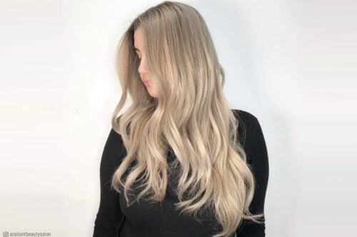 Light ash blonde hair color