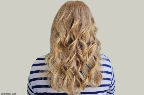 Light strawberry blonde hair