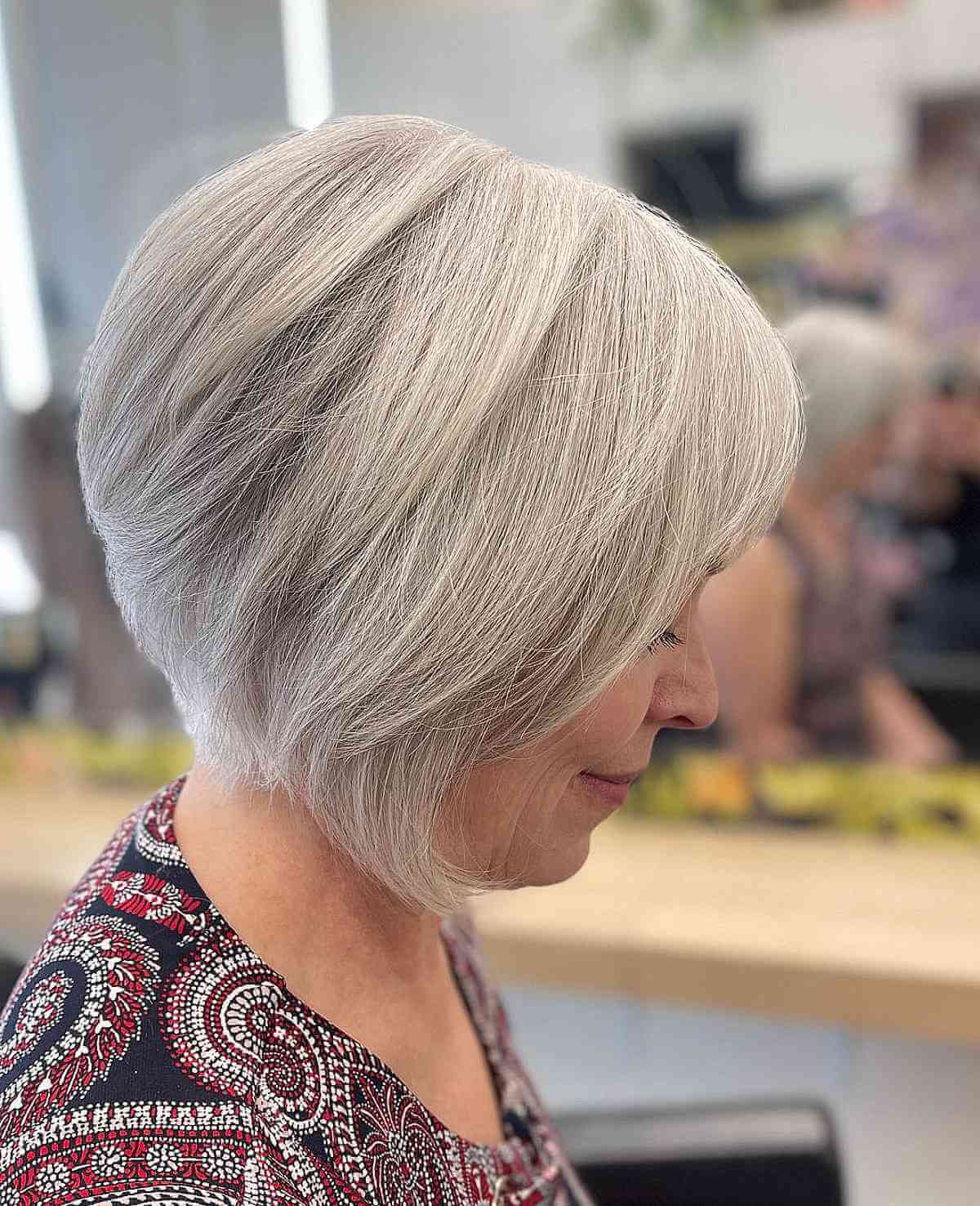 Mature Bob with Face-Framing Layers