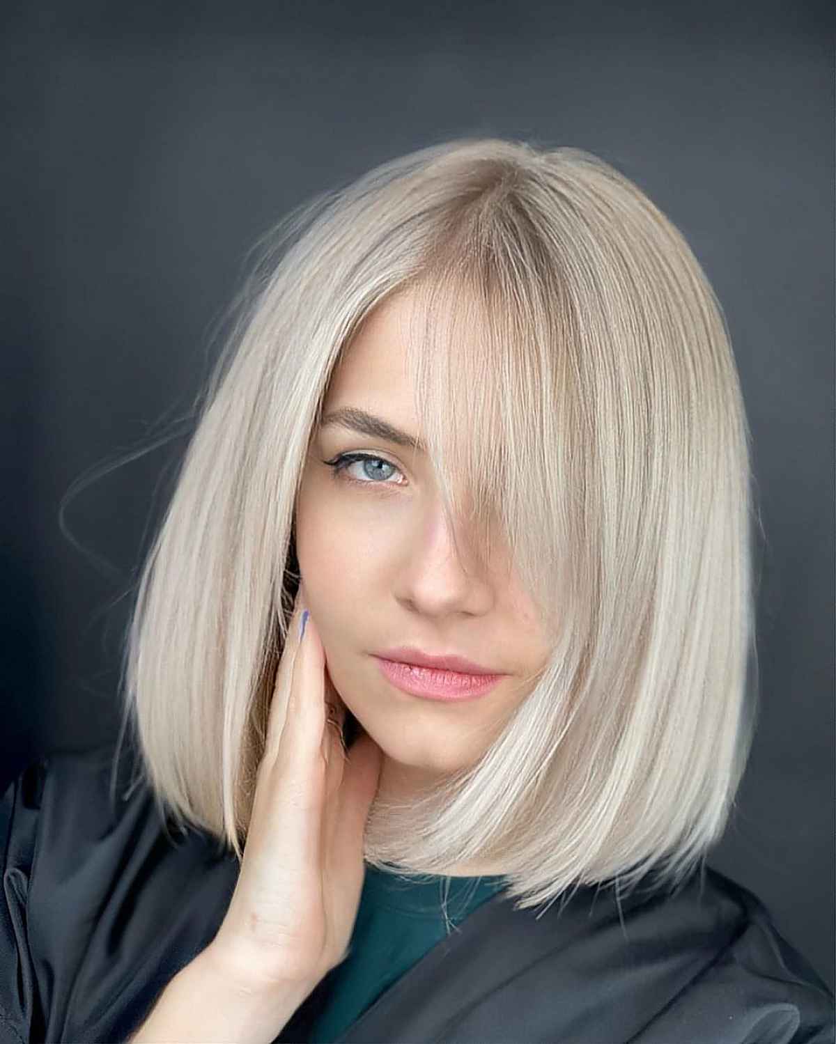 Medium-Length Bob with Wispy Bangs