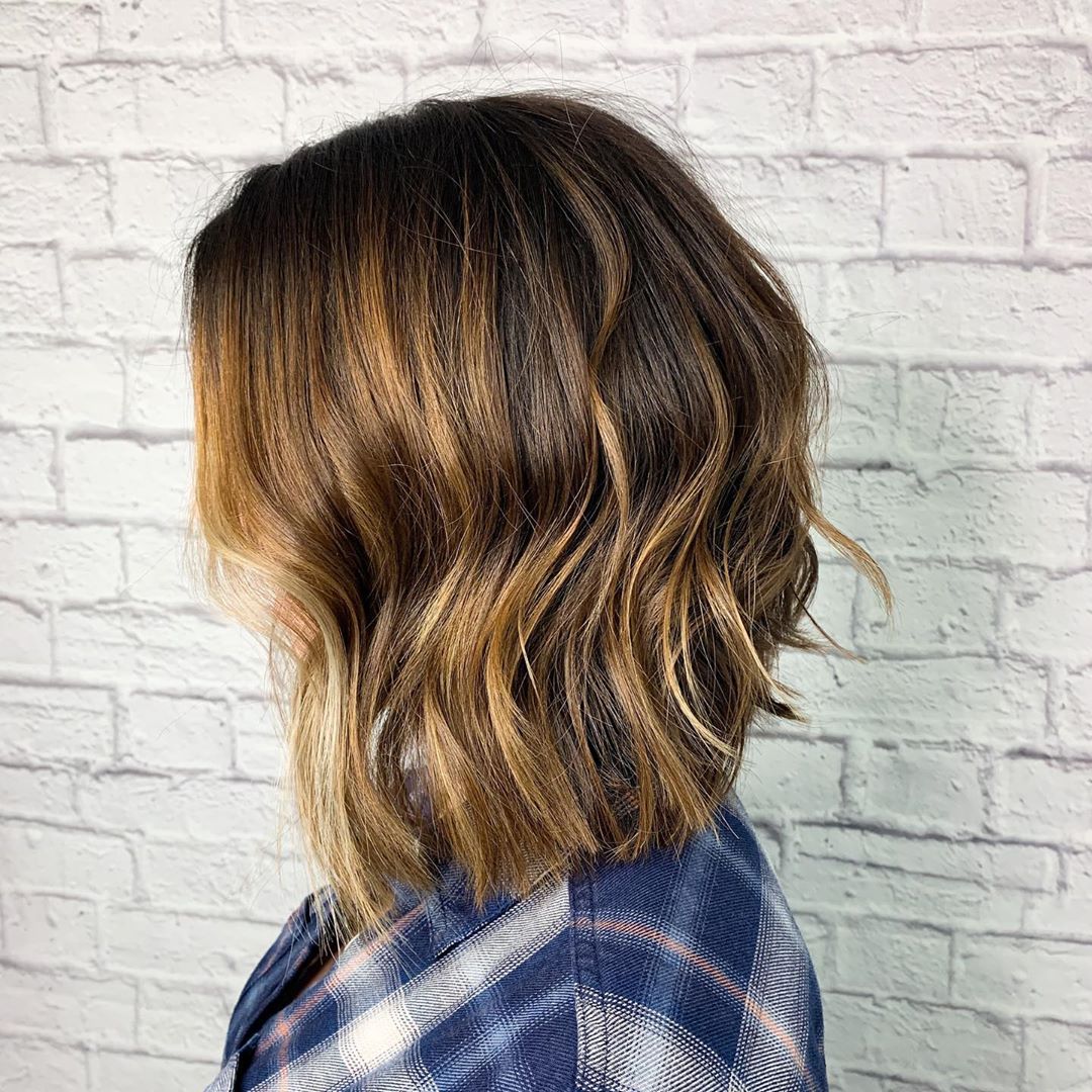 Medium Length Choppy Inverted Bob