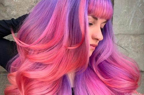 pink and purple hair colors