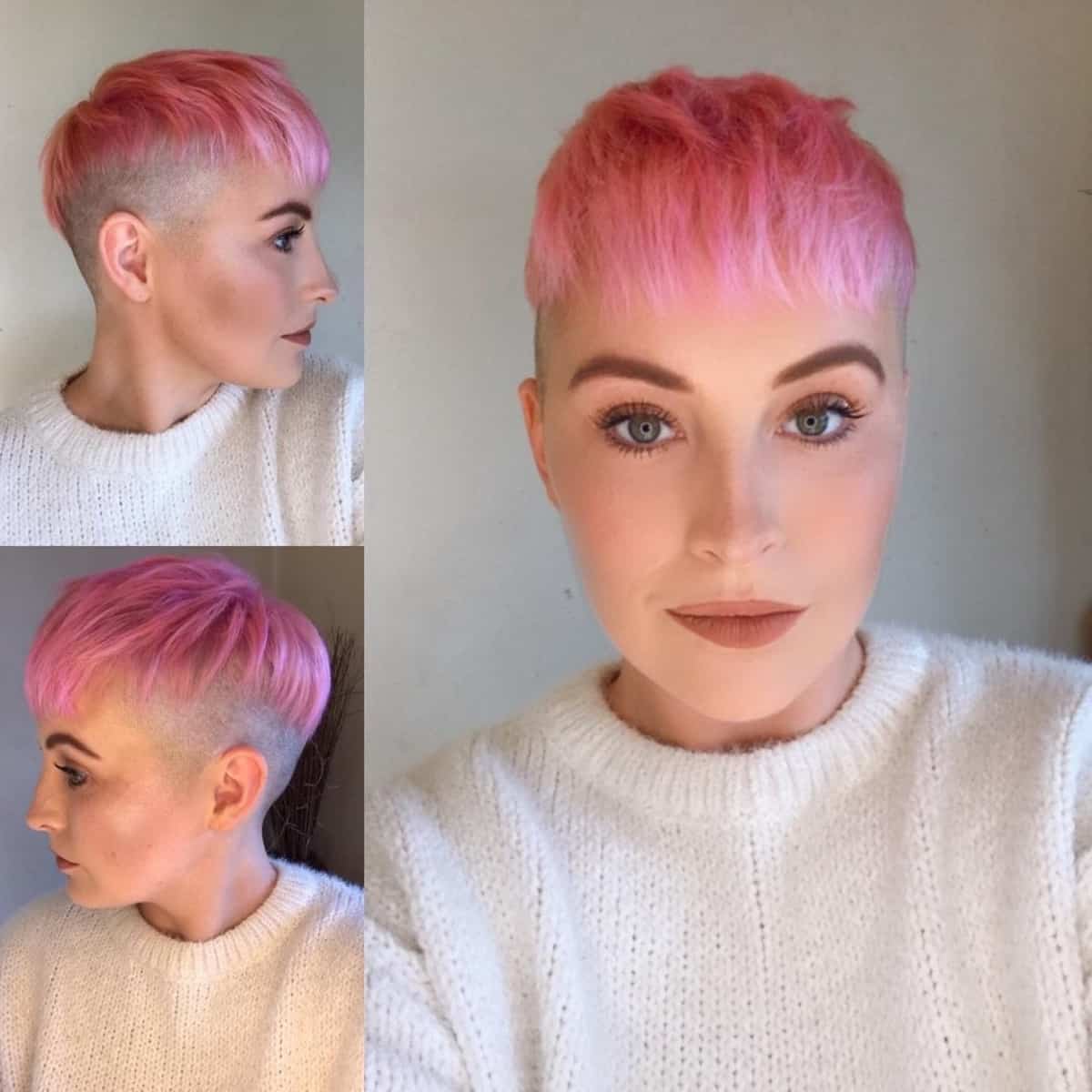 Demi Lovato's pink pixie hair