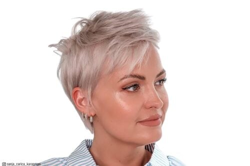 Platinum pixie cuts