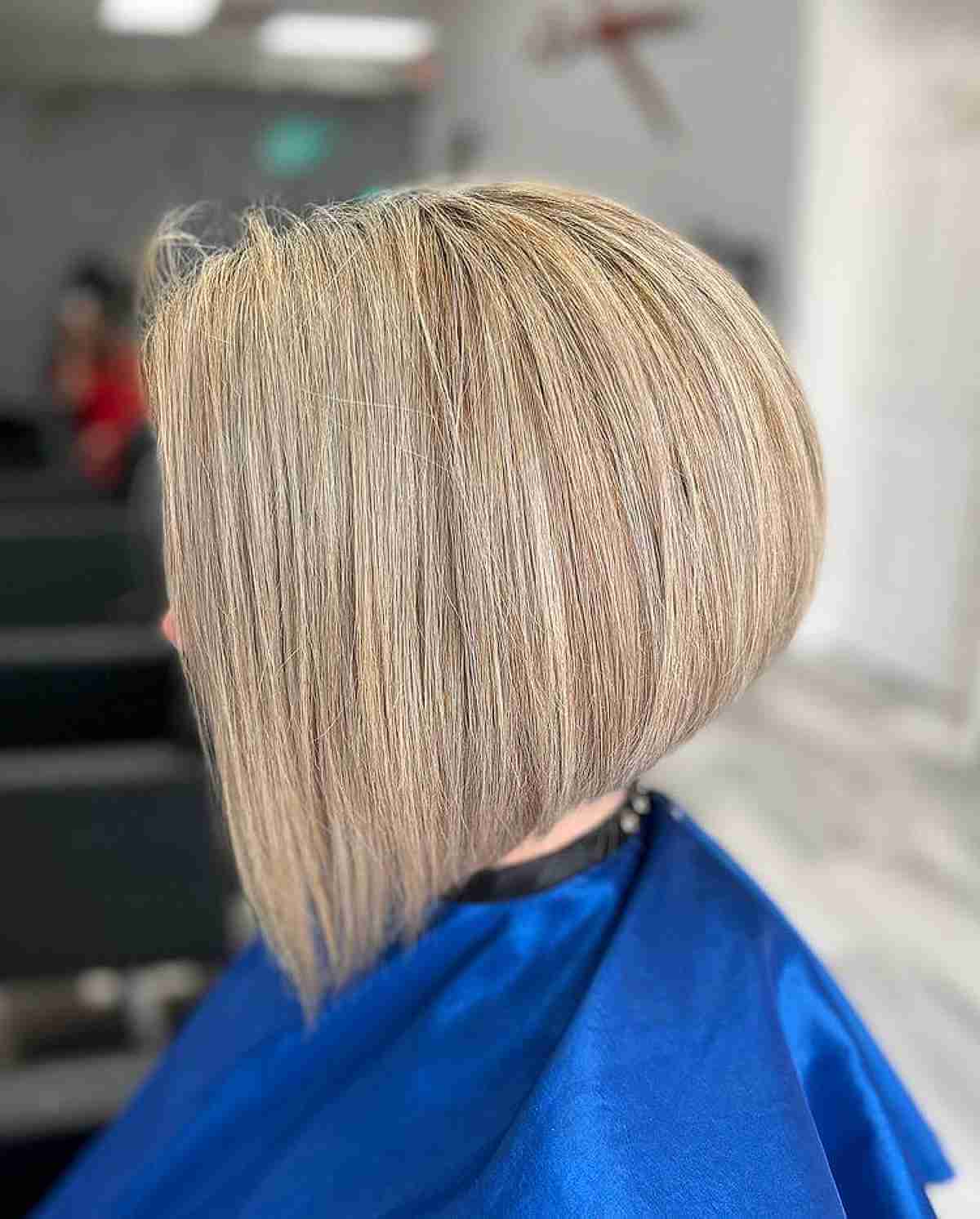 Razor Cut Inverted Bob with Dramatic Angles