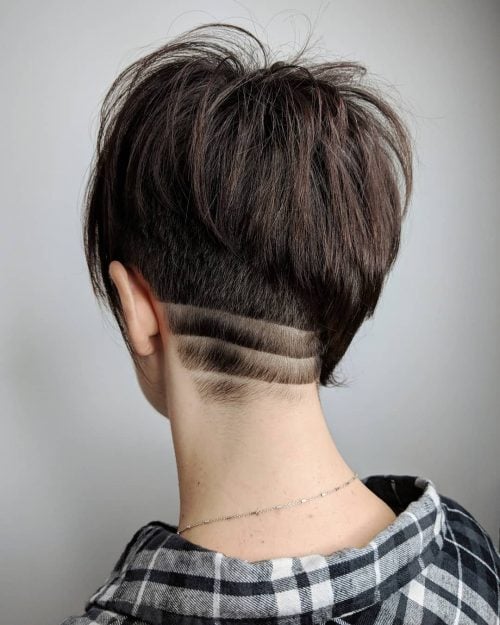 Short Asymmetric Hair with a Shaved Side