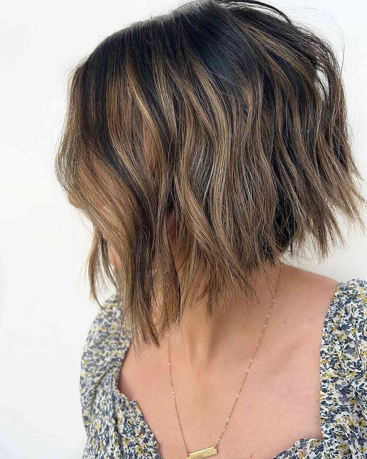 Short and Choppy A-Line Bob