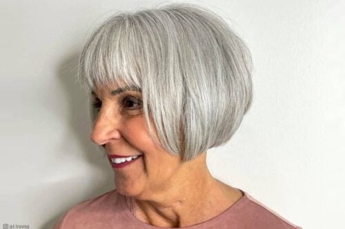 short bobs for older women