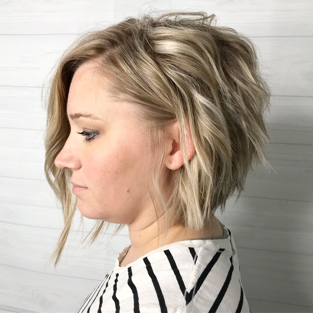 Short Choppy Asymmetrical Bob