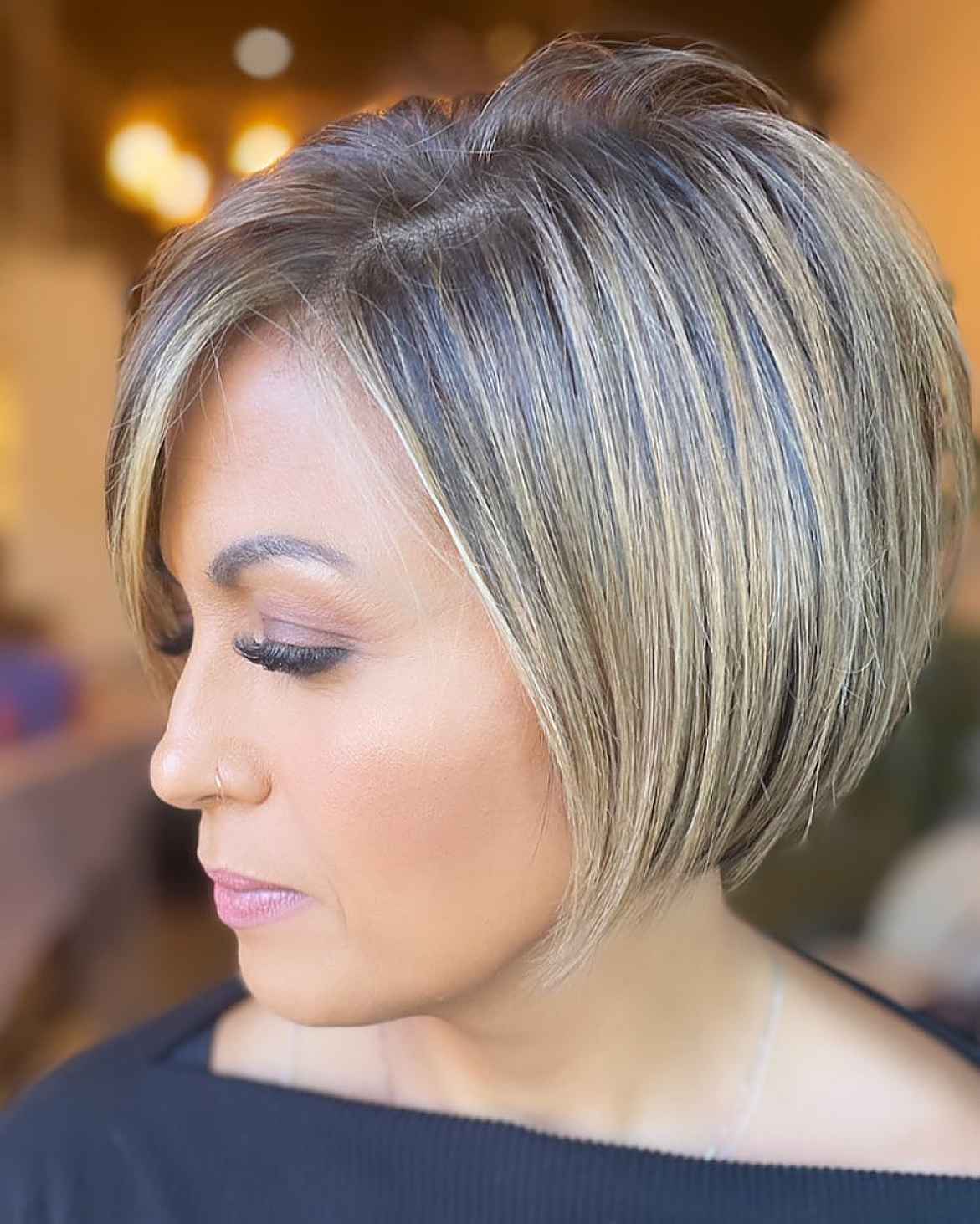 short dimensional asymmetrical bob