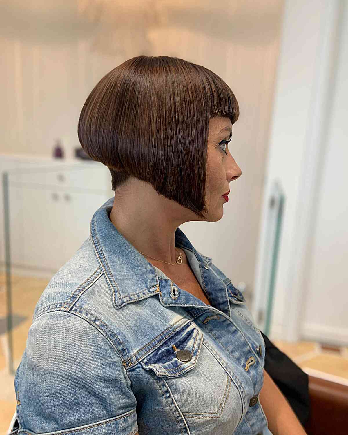 Short edgy a line bob