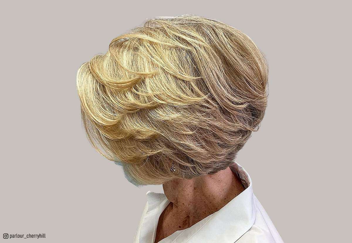 Short feathered hair