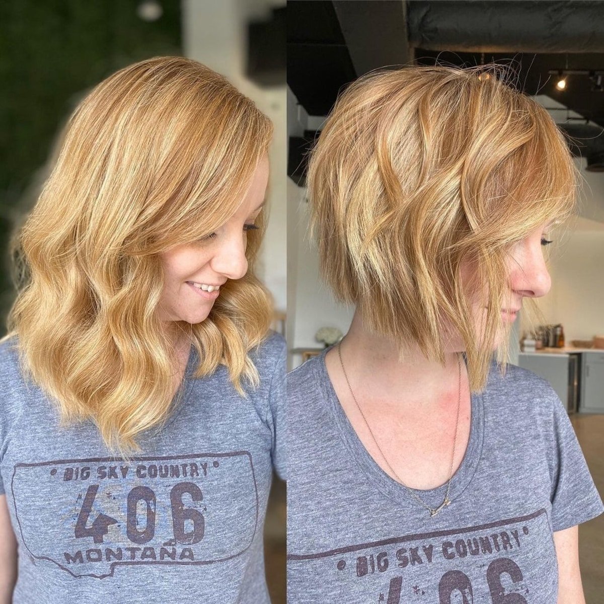 Short layered bob cut for fine hair