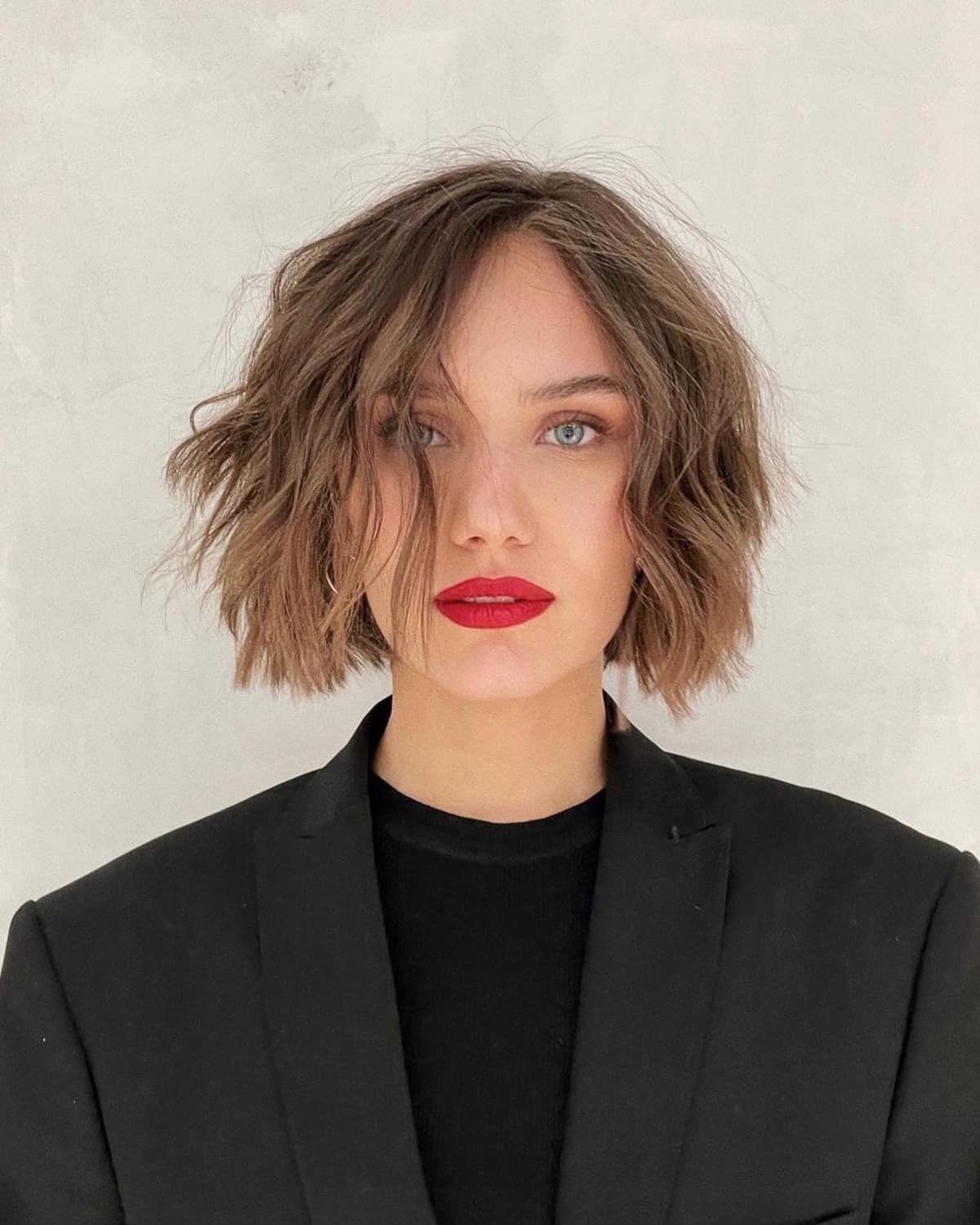 Short layered bob for thin hair