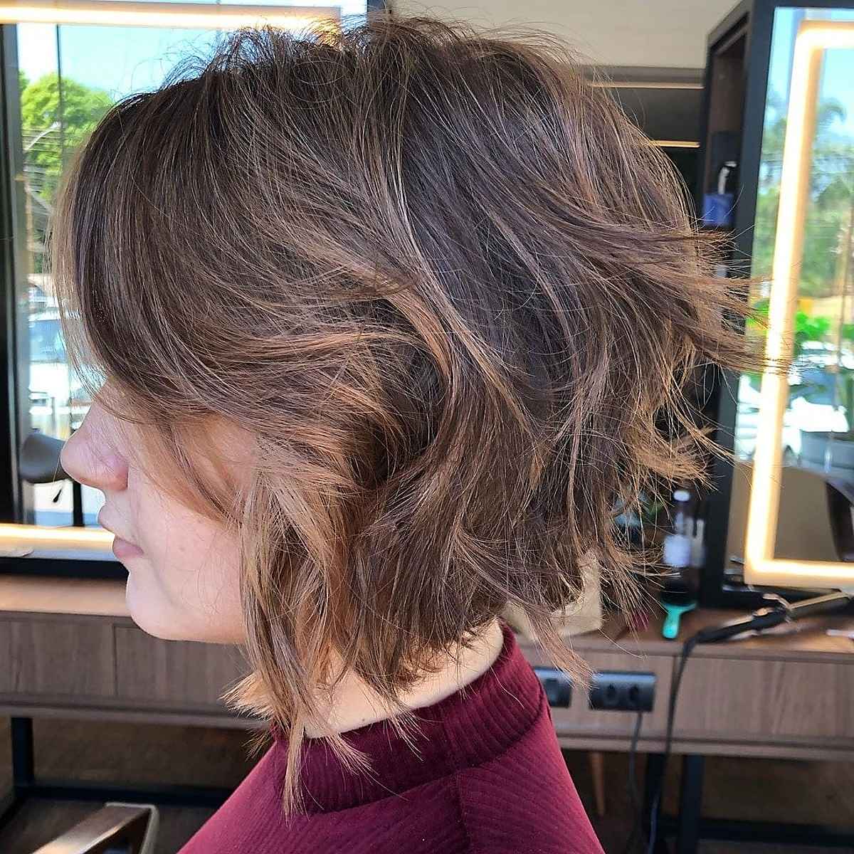 short messy bob haircut