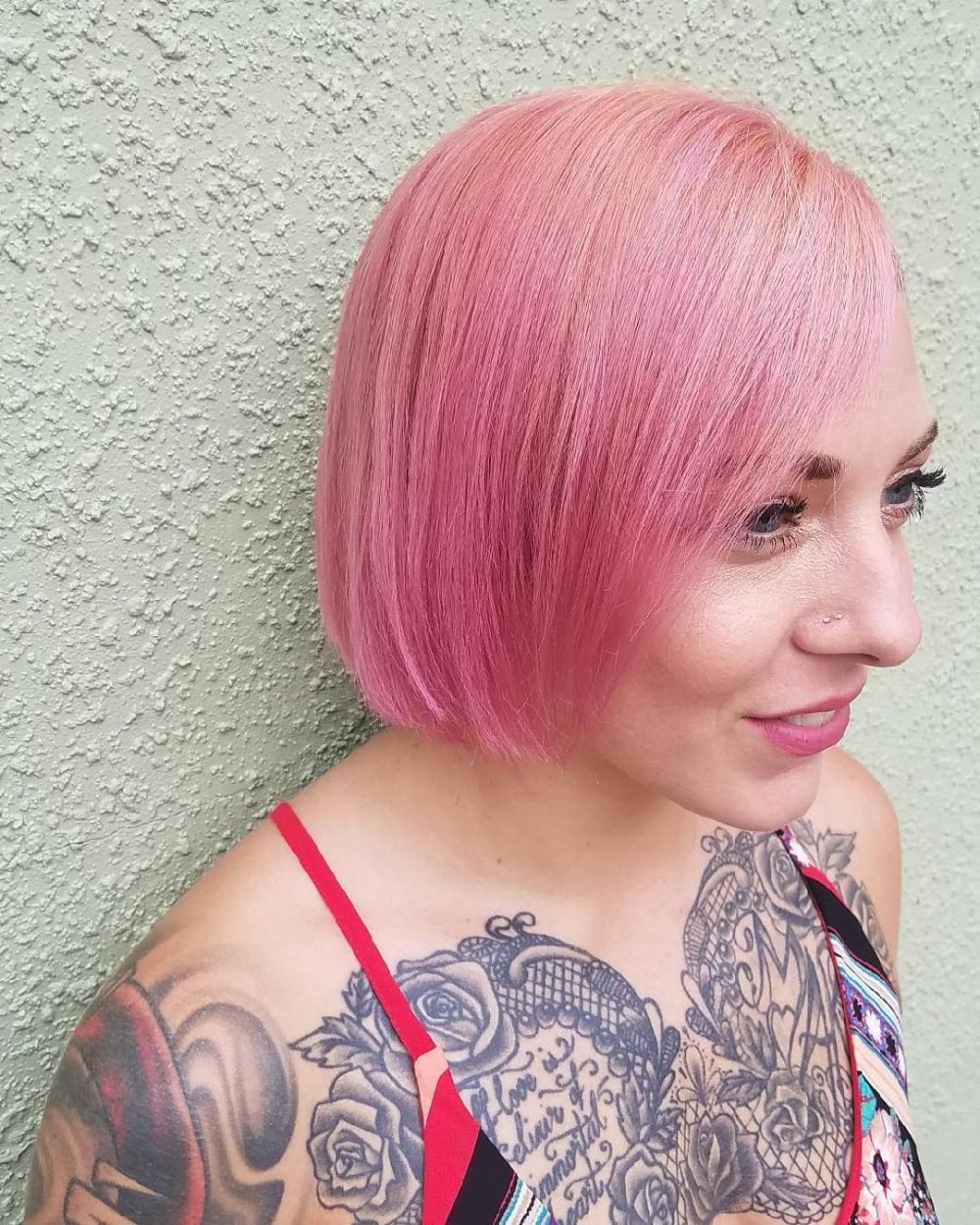 Short Light Pink Hair