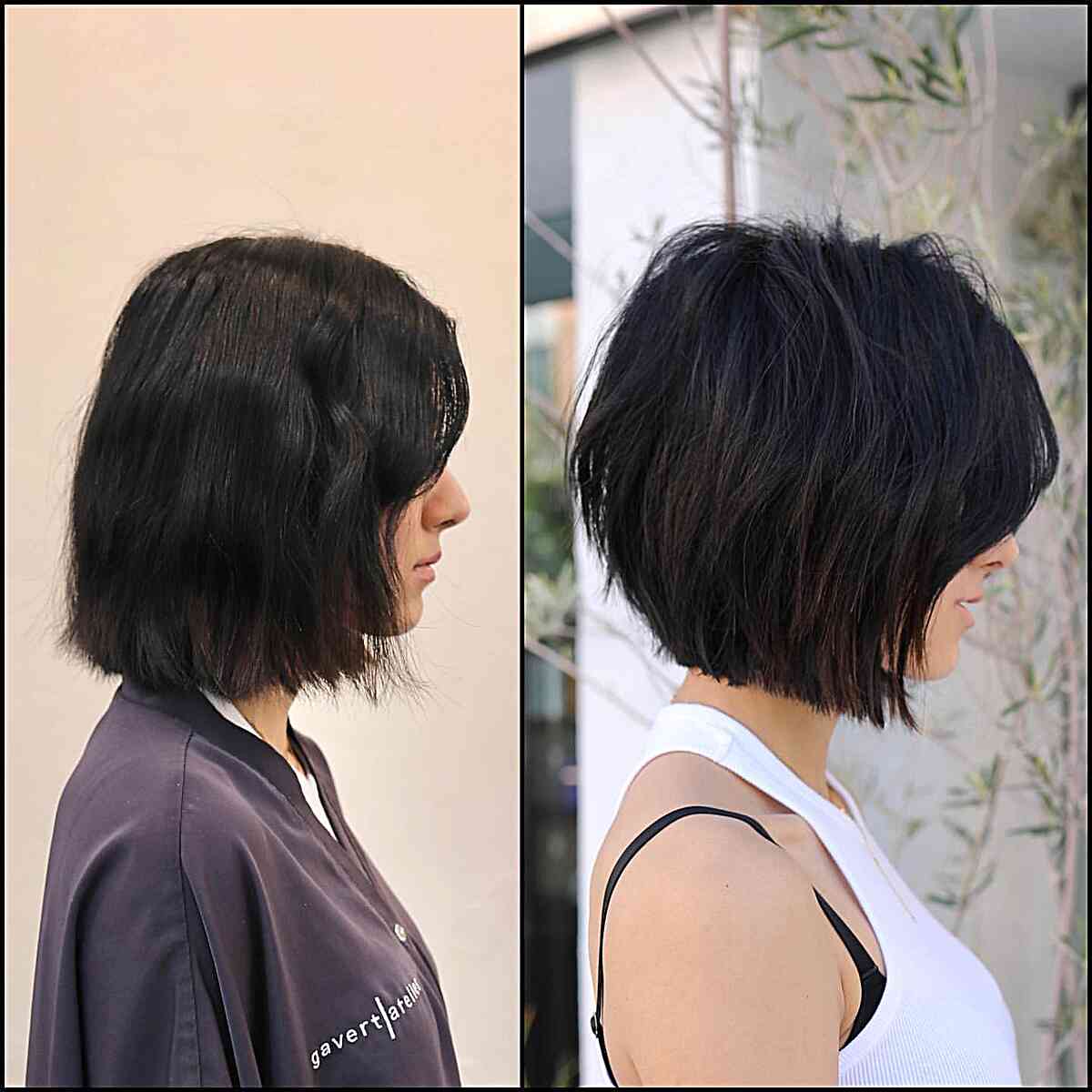 Short Reshaped Textured Layered Bob