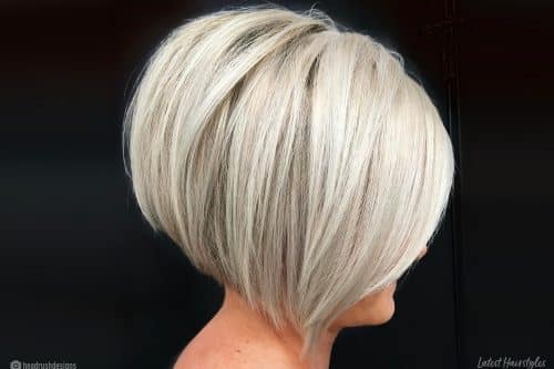 Short stacked bob haircut ideas