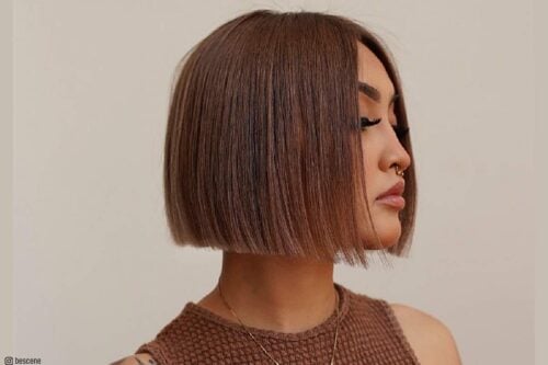 straight bob haircut