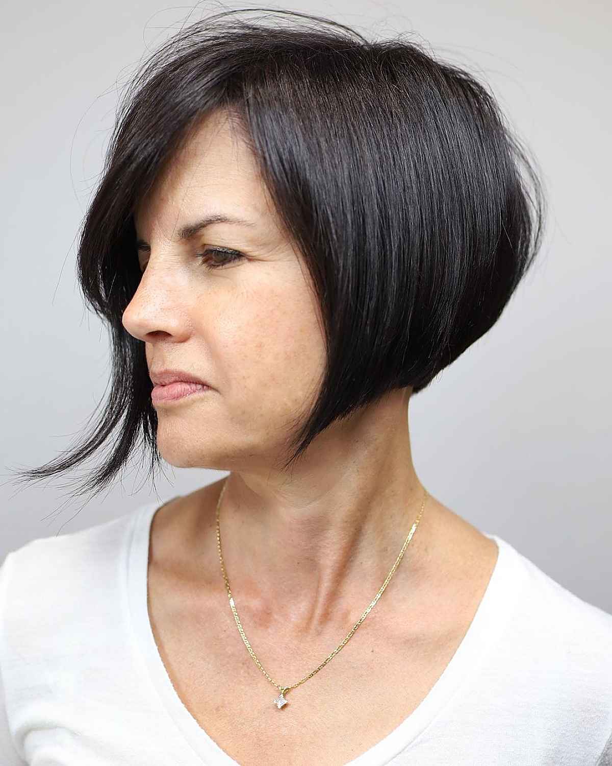 stylish short a-line bob