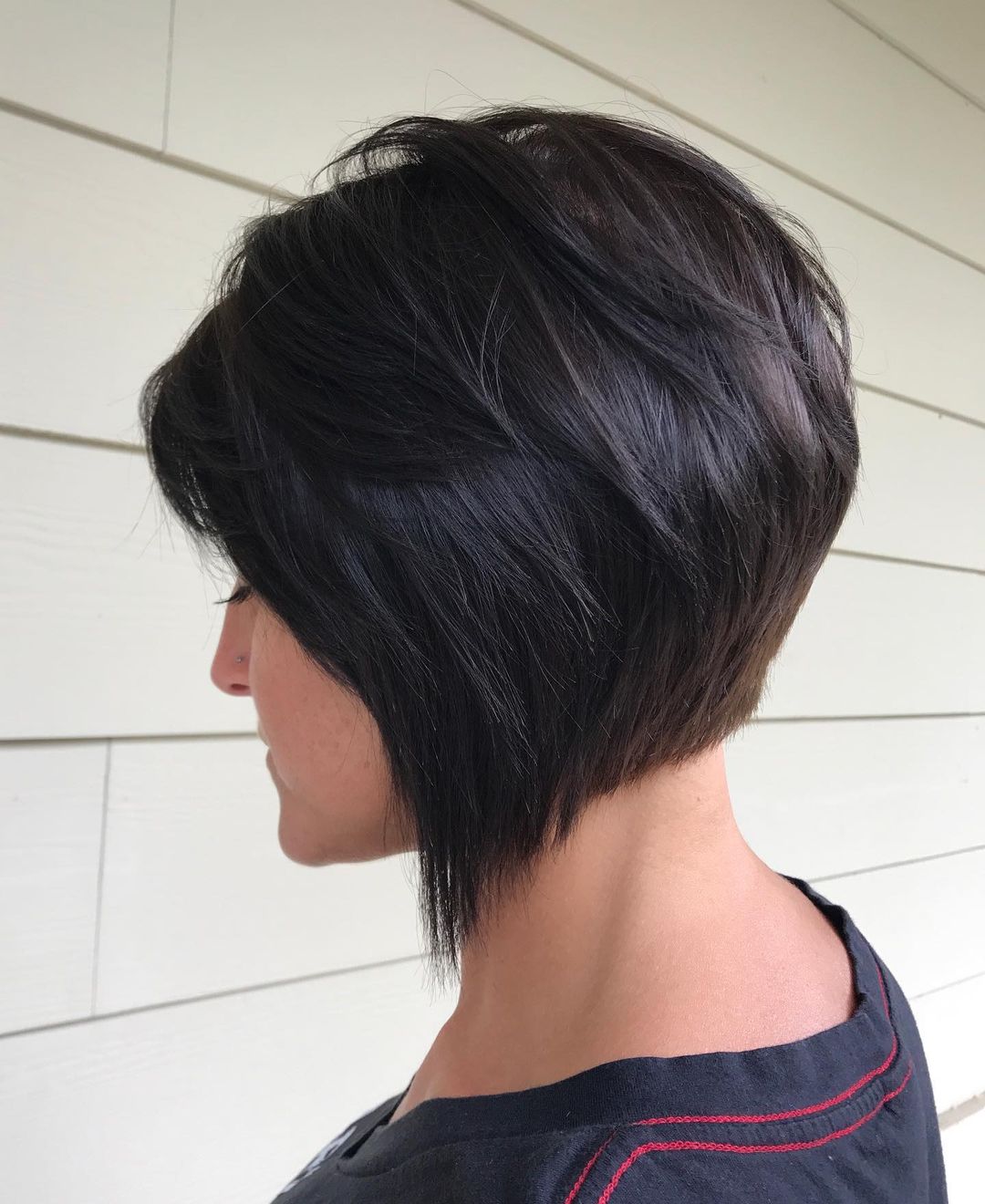 Sophisticated Super Short Inverted Bob Haircut