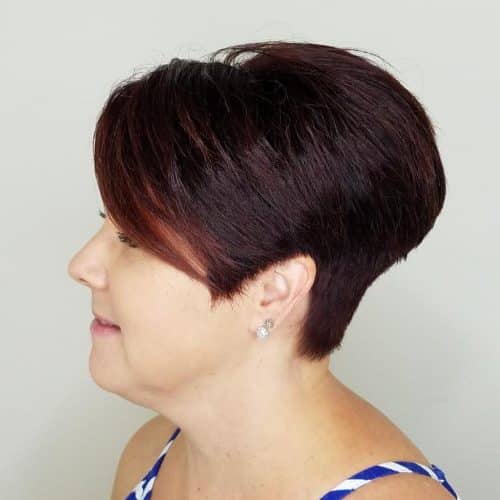 Super Short Stacked Bob Haircut