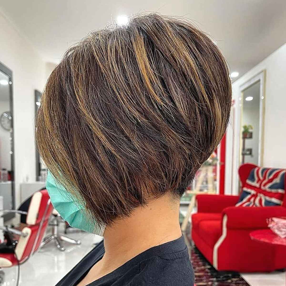 Very Short Angled Bob