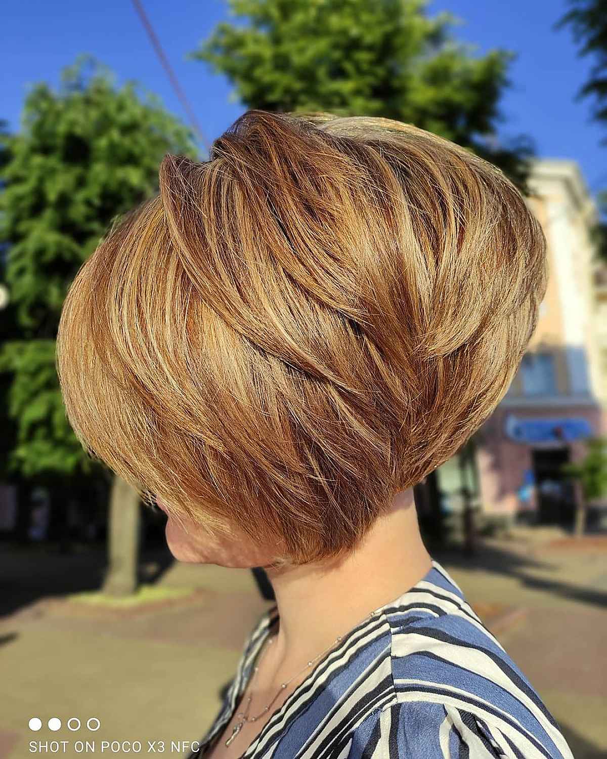 Voluminous Layered Chin-Length Bob