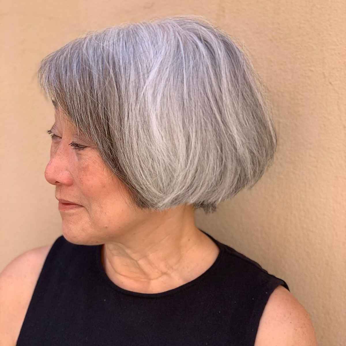 Wash-and-Wear Bob for Women Over Sixty