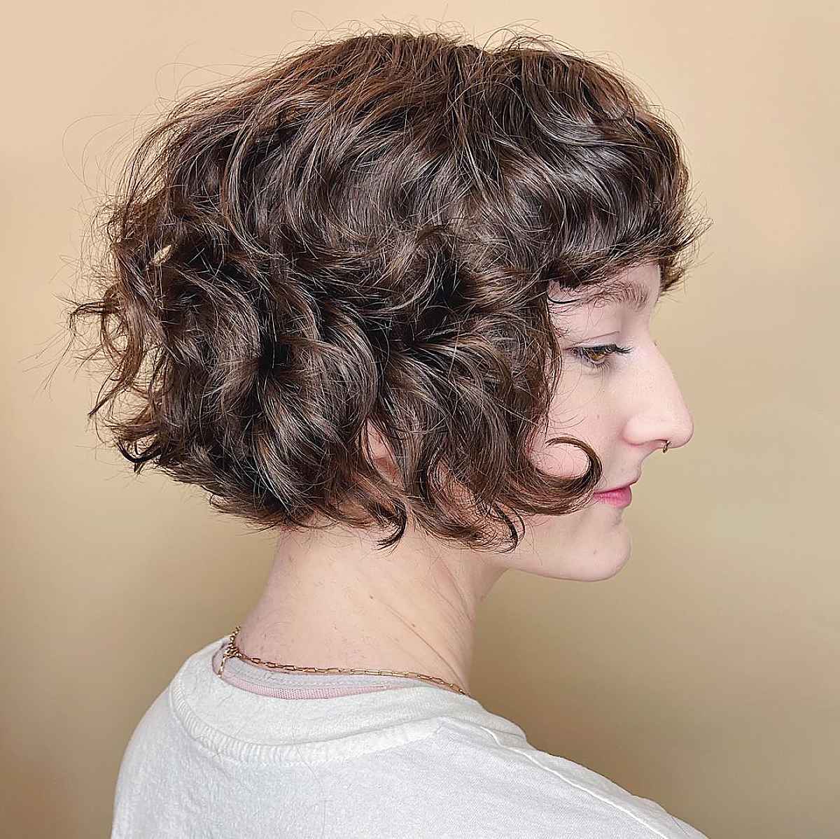 Wavy Bob with Bangs and Layers